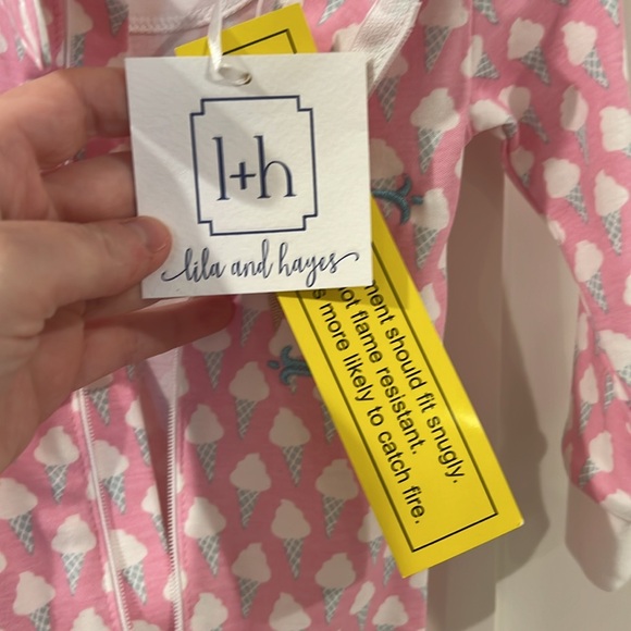 NWT Lila and Hayes embroidered footie pjs - Picture 4 of 5